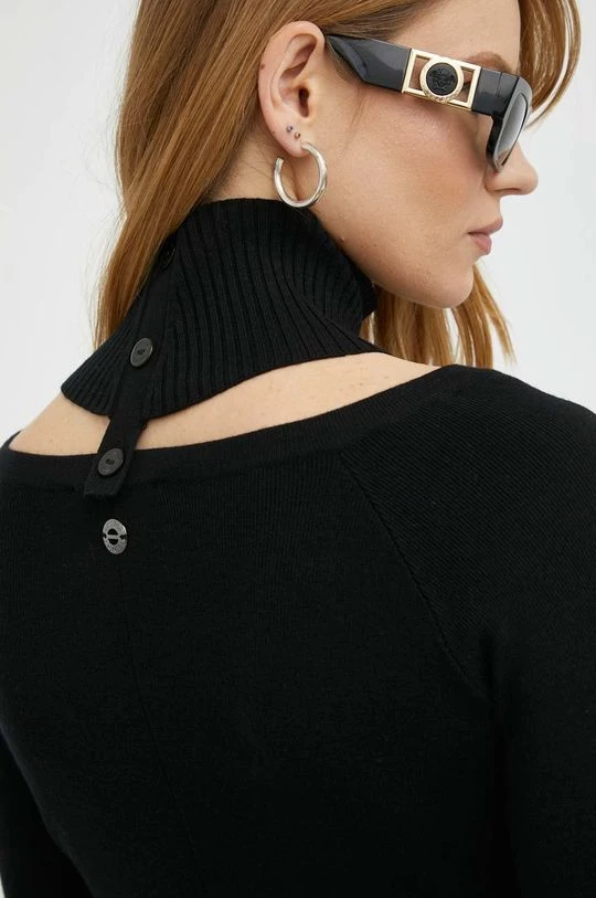 Γυναικεία Φορέματα Φόρεμα από μείγμα μαλλιού Twinset μαύρο, 7 Γυναικεία Φορέματα Φόρεμα από μείγμα μαλλιού Twinset μαύρο, - Image 5