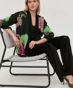 Γυναικεία Με φερμουάρ Ζακέτα από μίγμα μαλλιού Twinset πολύχρωμο