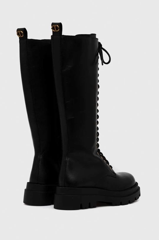 Γυναικεία Μπότες Δερμάτινες μπότες Twinset Anfibio χρώμα: μαύρο 4 Γυναικεία Μπότες Δερμάτινες μπότες Twinset Anfibio χρώμα: μαύρο - Image 3