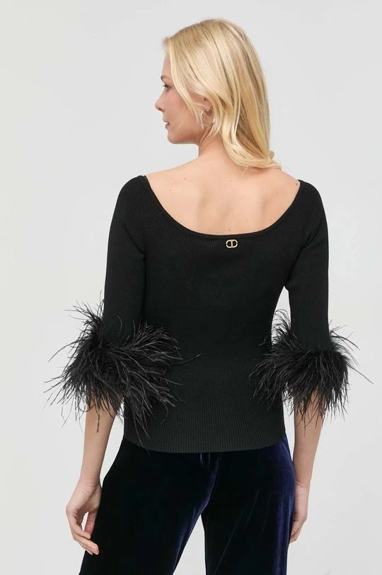 Γυναικεία Χωρίς φερμουάρ Πουλόβερ Twinset μαύρο, 5 Γυναικεία Χωρίς φερμουάρ Πουλόβερ Twinset μαύρο, - Image 3