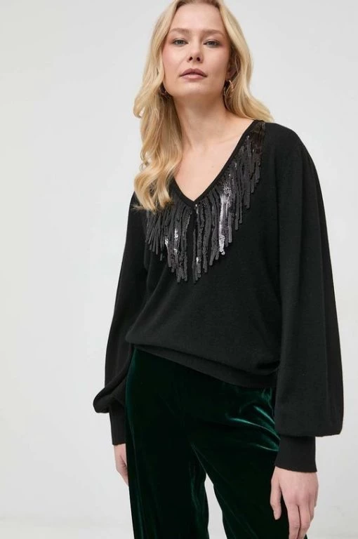 Γυναικεία Χωρίς φερμουάρ Πουλόβερ με προσθήκη μαλλιού Twinset χρώμα: μαύρο, 4 Γυναικεία Χωρίς φερμουάρ Πουλόβερ με προσθήκη μαλλιού Twinset χρώμα: μαύρο, -Twinset Κατάστημα unnamed file 573