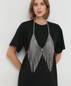 Γυναικεία Κοντομάνικο Μπλουζάκι Twinset μαύρο -Twinset Κατάστημα unnamed file 588