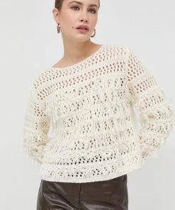 Γυναικεία Χωρίς φερμουάρ Πουλόβερ με προσθήκη μαλλιού Twinset χρώμα: μπεζ,