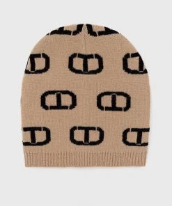 Γυναικεία Σκουφιά Καπέλο Twinset μπεζ,