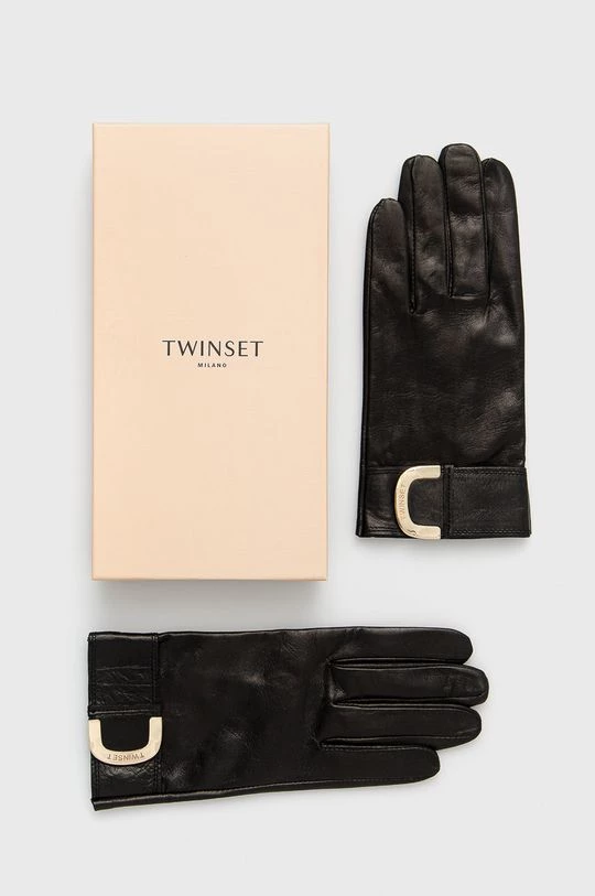 Γυναικεία Γάντια Twinset μαύρο 5 Γυναικεία Γάντια Twinset μαύρο - Image 3