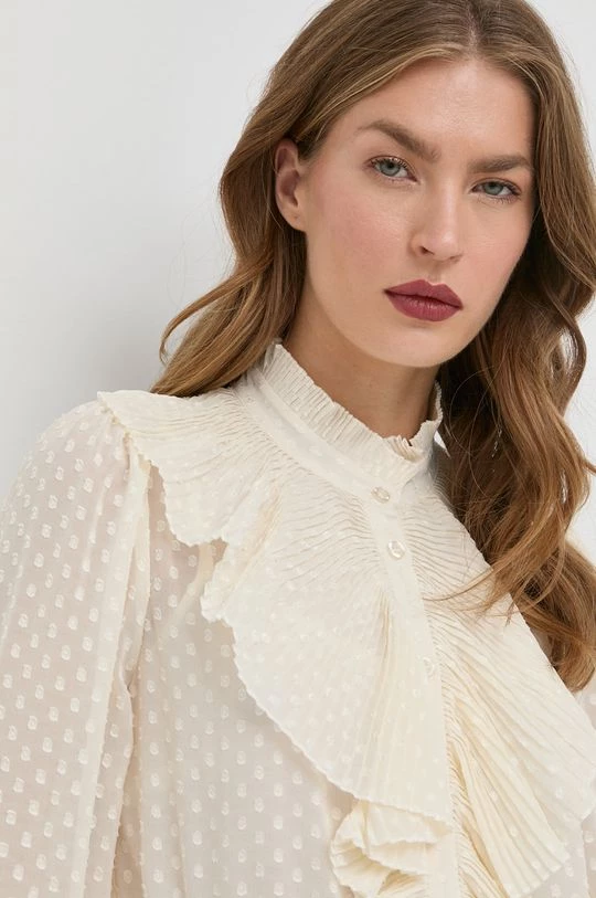 Γυναικεία Πουκάμισα Πουκάμισο Twinset μπεζ 7 Γυναικεία Πουκάμισα Πουκάμισο Twinset μπεζ - Image 5