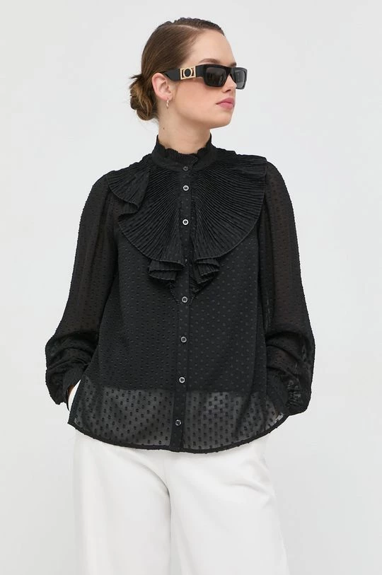 Γυναικεία Πουκάμισα Πουκάμισο Twinset μαύρο 6 Γυναικεία Πουκάμισα Πουκάμισο Twinset μαύρο - Image 4