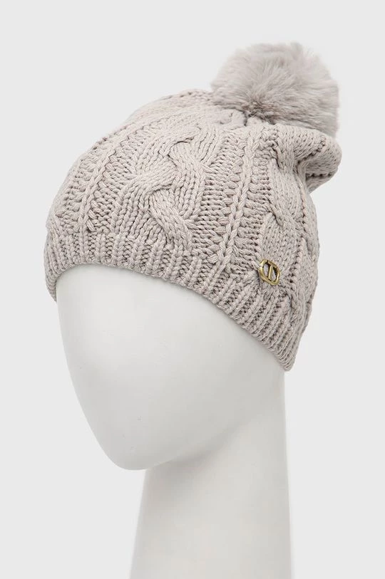 Γυναικεία Σκουφιά Καπέλο Twinset γκρι 4 Γυναικεία Σκουφιά Καπέλο Twinset γκρι - Image 2