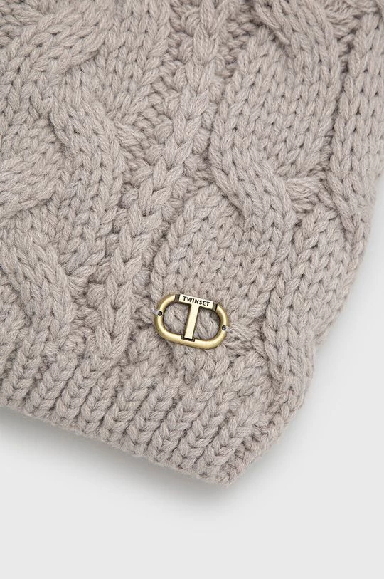 Γυναικεία Σκουφιά Καπέλο Twinset γκρι 5 Γυναικεία Σκουφιά Καπέλο Twinset γκρι - Image 3