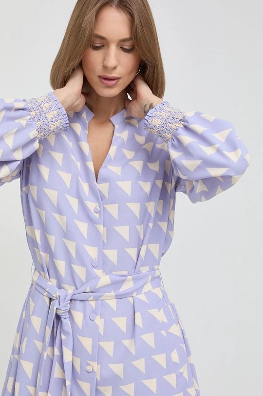 Γυναικεία Φορέματα Φόρεμα Twinset μοβ, 6 Γυναικεία Φορέματα Φόρεμα Twinset μοβ, - Image 4