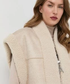 Γυναικεία Γιλέκα Αμάνικο μπουφάν Twinset μπεζ -Twinset Κατάστημα unnamed file 723