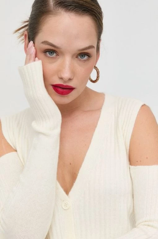 Γυναικεία Με φερμουάρ Ζακέτα από μίγμα μαλλιού Twinset μπεζ -Twinset Κατάστημα unnamed file 748