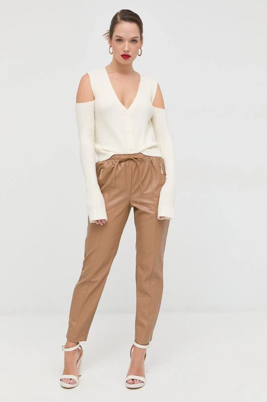 Γυναικεία Με φερμουάρ Ζακέτα από μίγμα μαλλιού Twinset μπεζ 4 Γυναικεία Με φερμουάρ Ζακέτα από μίγμα μαλλιού Twinset μπεζ - Image 2