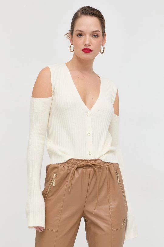 Γυναικεία Με φερμουάρ Ζακέτα από μίγμα μαλλιού Twinset μπεζ 6 Γυναικεία Με φερμουάρ Ζακέτα από μίγμα μαλλιού Twinset μπεζ - Image 4