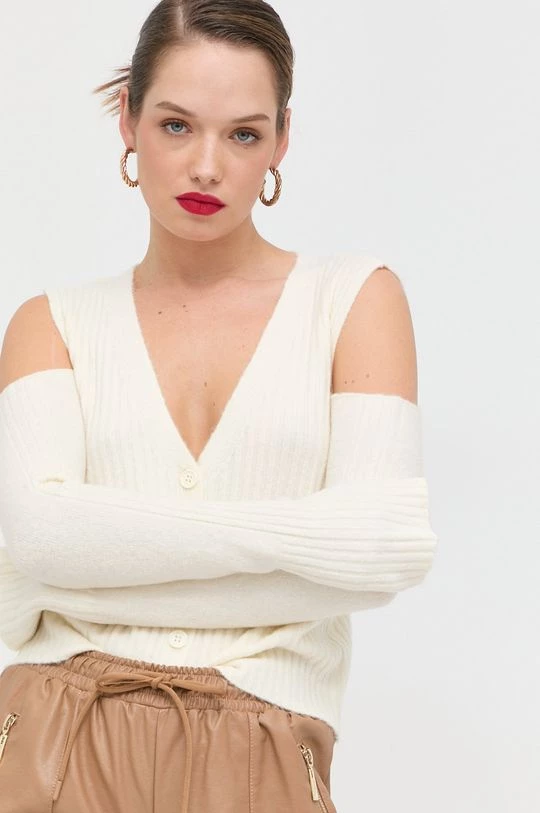 Γυναικεία Με φερμουάρ Ζακέτα από μίγμα μαλλιού Twinset μπεζ 7 Γυναικεία Με φερμουάρ Ζακέτα από μίγμα μαλλιού Twinset μπεζ - Image 5