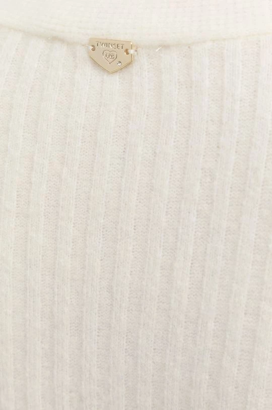 Γυναικεία Με φερμουάρ Ζακέτα από μίγμα μαλλιού Twinset μπεζ 8 Γυναικεία Με φερμουάρ Ζακέτα από μίγμα μαλλιού Twinset μπεζ - Image 6