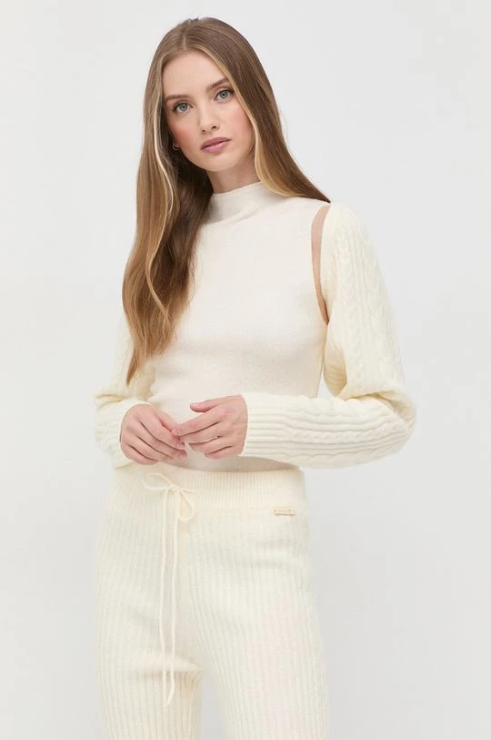 Γυναικεία Χωρίς φερμουάρ Γιλέκο Twinset μπεζ, 3 Γυναικεία Χωρίς φερμουάρ Γιλέκο Twinset μπεζ,