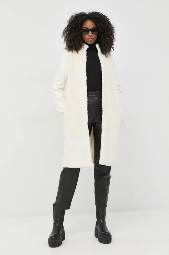 Γυναικεία Παλτά Παλτό από μείγμα μαλλιού Twinset μπεζ, 4 Γυναικεία Παλτά Παλτό από μείγμα μαλλιού Twinset μπεζ, - Image 2