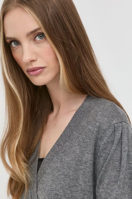 Γυναικεία Φορέματα Φόρεμα από μείγμα μαλλιού Twinset γκρι, 7 Γυναικεία Φορέματα Φόρεμα από μείγμα μαλλιού Twinset γκρι, - Image 5