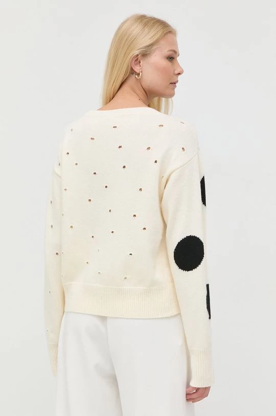 Γυναικεία Χωρίς φερμουάρ Πουλόβερ με προσθήκη μαλλιού Twinset χρώμα: μπεζ, 5 Γυναικεία Χωρίς φερμουάρ Πουλόβερ με προσθήκη μαλλιού Twinset χρώμα: μπεζ, - Image 3