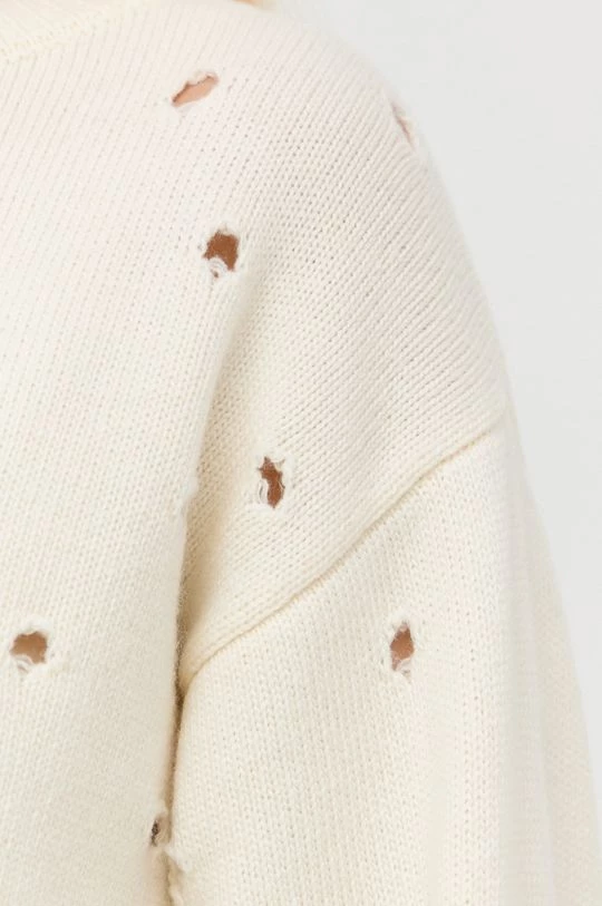 Γυναικεία Χωρίς φερμουάρ Πουλόβερ με προσθήκη μαλλιού Twinset χρώμα: μπεζ, 7 Γυναικεία Χωρίς φερμουάρ Πουλόβερ με προσθήκη μαλλιού Twinset χρώμα: μπεζ, - Image 5