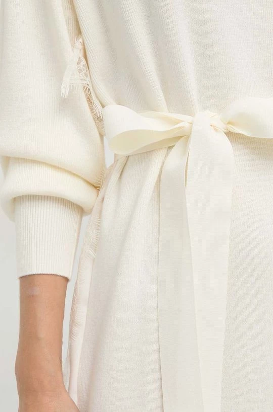 Γυναικεία Φορέματα Φόρεμα από μείγμα μαλλιού Twinset μπεζ, 7 Γυναικεία Φορέματα Φόρεμα από μείγμα μαλλιού Twinset μπεζ, - Image 5