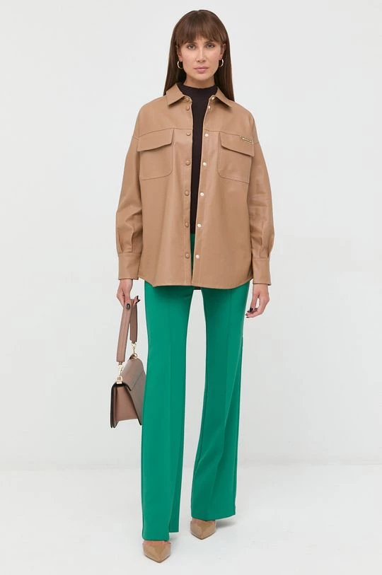 Γυναικεία Πουκάμισα Πουκάμισο Twinset μπεζ, 5 Γυναικεία Πουκάμισα Πουκάμισο Twinset μπεζ, - Image 3