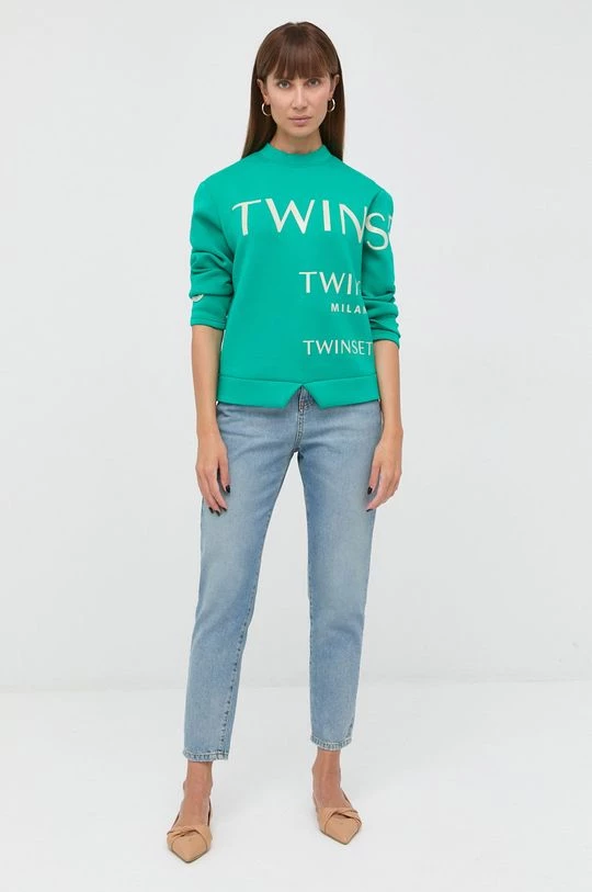 Γυναικεία Χωρίς φερμουάρ Μπλούζα Twinset τιρκουάζ, 4 Γυναικεία Χωρίς φερμουάρ Μπλούζα Twinset τιρκουάζ, - Image 2