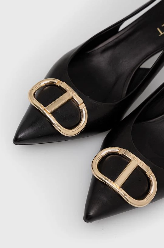 Γυναικεία Τακούνια Δερμάτινες γόβες Twinset Pump μαύρο 6 Γυναικεία Τακούνια Δερμάτινες γόβες Twinset Pump μαύρο - Image 4