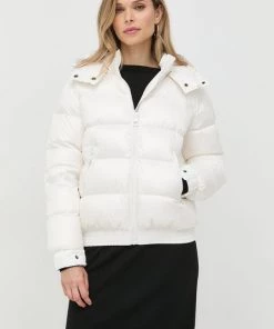 Γυναικεία Κοντά μπουφάν Μπουφάν Twinset άσπρο,