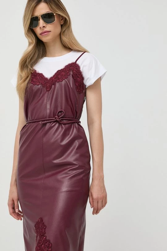 Γυναικεία Φορέματα Φόρεμα Twinset κάστανο 6 Γυναικεία Φορέματα Φόρεμα Twinset κάστανο - Image 4