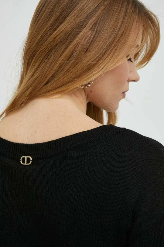 Γυναικεία Φορέματα Φόρεμα από μείγμα μαλλιού Twinset μαύρο, 7 Γυναικεία Φορέματα Φόρεμα από μείγμα μαλλιού Twinset μαύρο, - Image 5