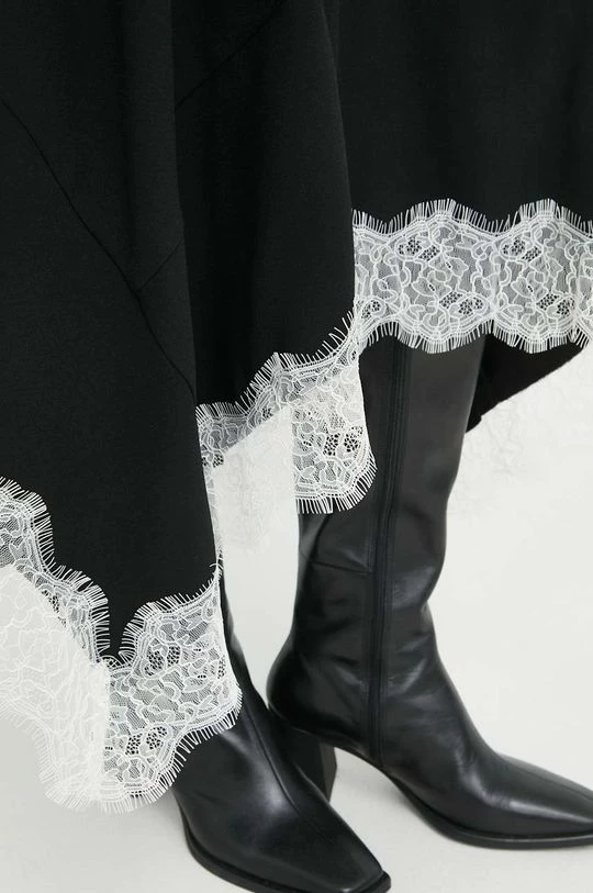 Γυναικεία Φορέματα Φόρεμα από μείγμα μαλλιού Twinset μαύρο, 8 Γυναικεία Φορέματα Φόρεμα από μείγμα μαλλιού Twinset μαύρο, - Image 6