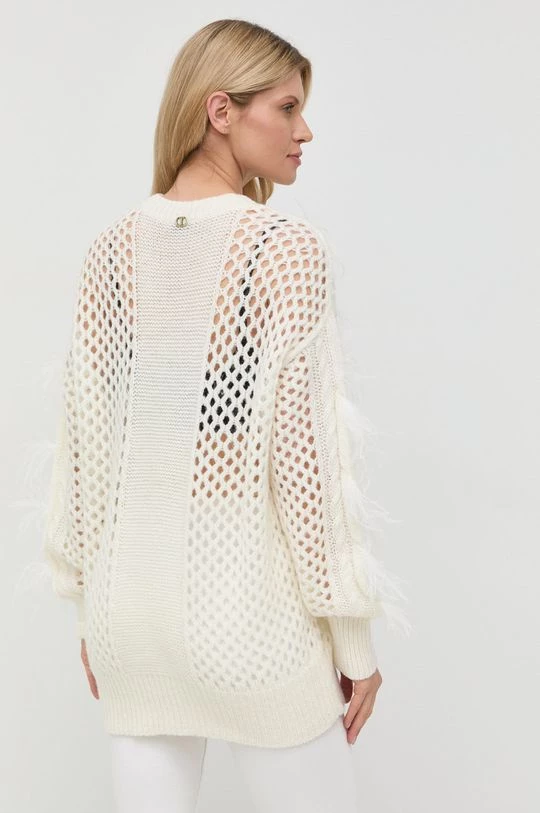 Γυναικεία Χωρίς φερμουάρ Πουλόβερ με προσθήκη μαλλιού Twinset χρώμα: μπεζ, 5 Γυναικεία Χωρίς φερμουάρ Πουλόβερ με προσθήκη μαλλιού Twinset χρώμα: μπεζ, - Image 3