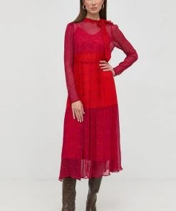 Γυναικεία Φορέματα Φόρεμα Twinset κόκκινο, -Twinset Κατάστημα unnamed file 989