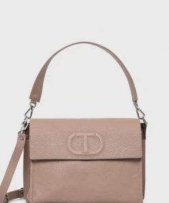 Γυναικεία Τσάντες χιαστί Δερμάτινη τσάντα Twinset μπεζ